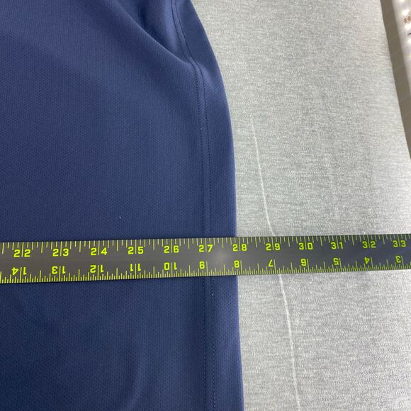 PGA TOUR Mens Airflux Solid Golf Polo Shirt L Blue Navy - Picture 7 of 8